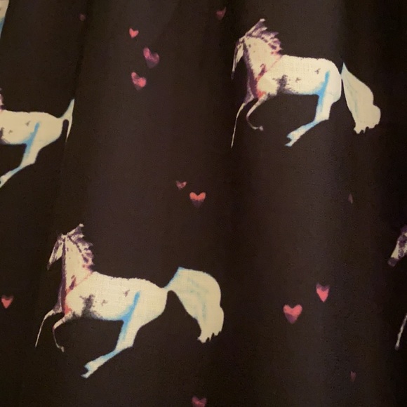 Horse Dress Rainbow Heart Modcloth 2x - Picture 12 of 13